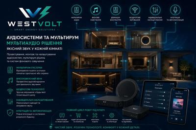 Електрик,  Відеонагляд,  Сонячні станції,  Кондиціонери від WEST VOLT - main